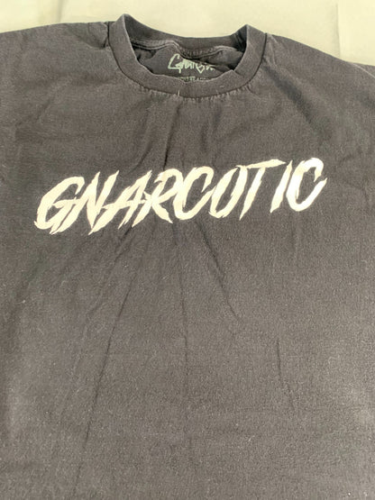 GNARCOTIC XL Black T-Shirt Street Addict Logo Graphic Tee Skate Streetwear NWT