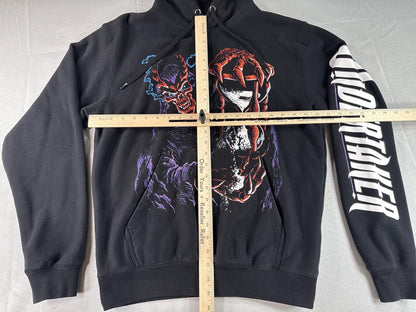 WWE Undertaker Hoodie Men's Large Black Cotton Graphic Wrestling Pre-owned Retro