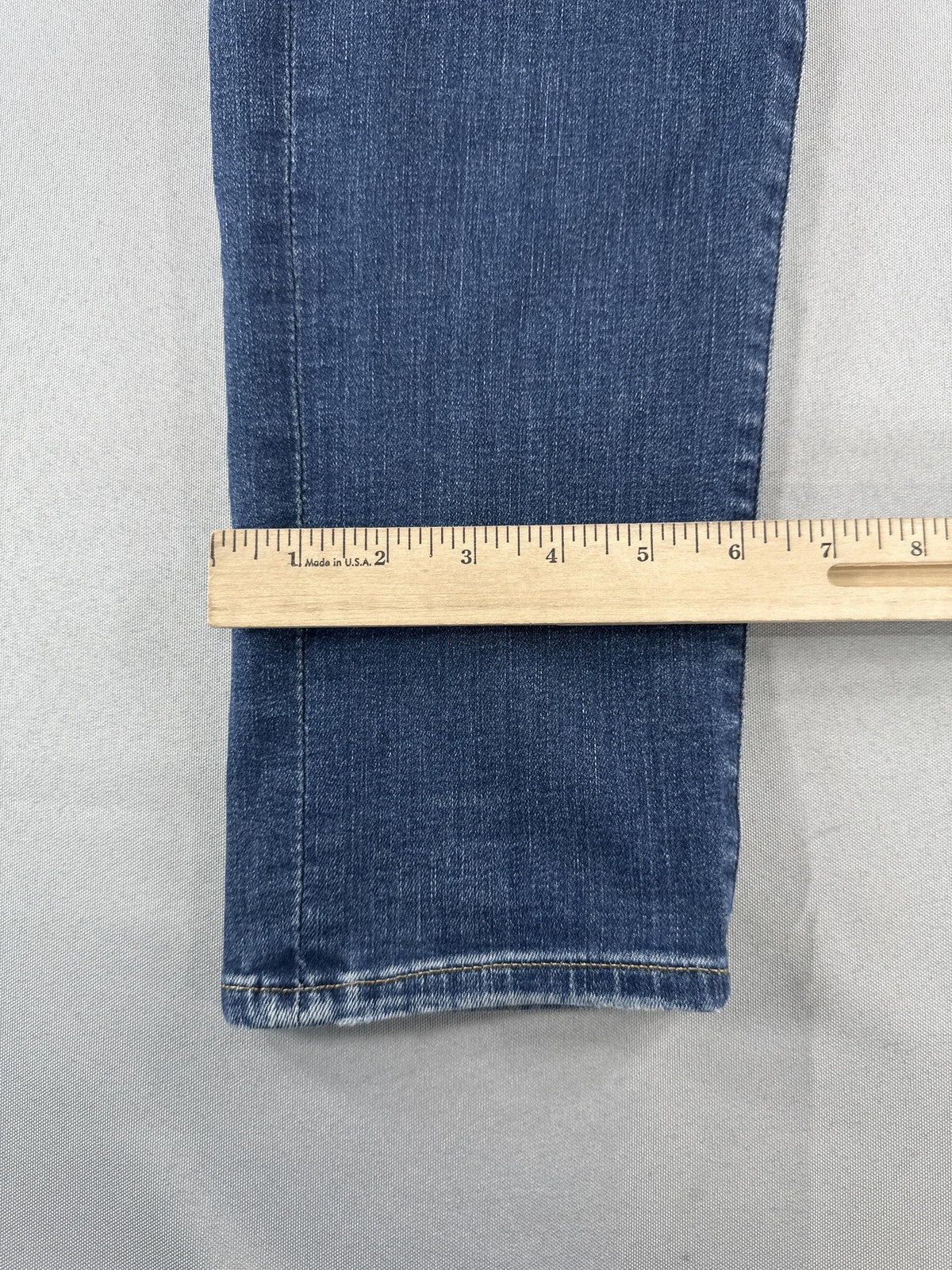 Express Jeans Mens 29x30 Blue Skinny Hyper Stretch Denim Medium Wash Pants Red