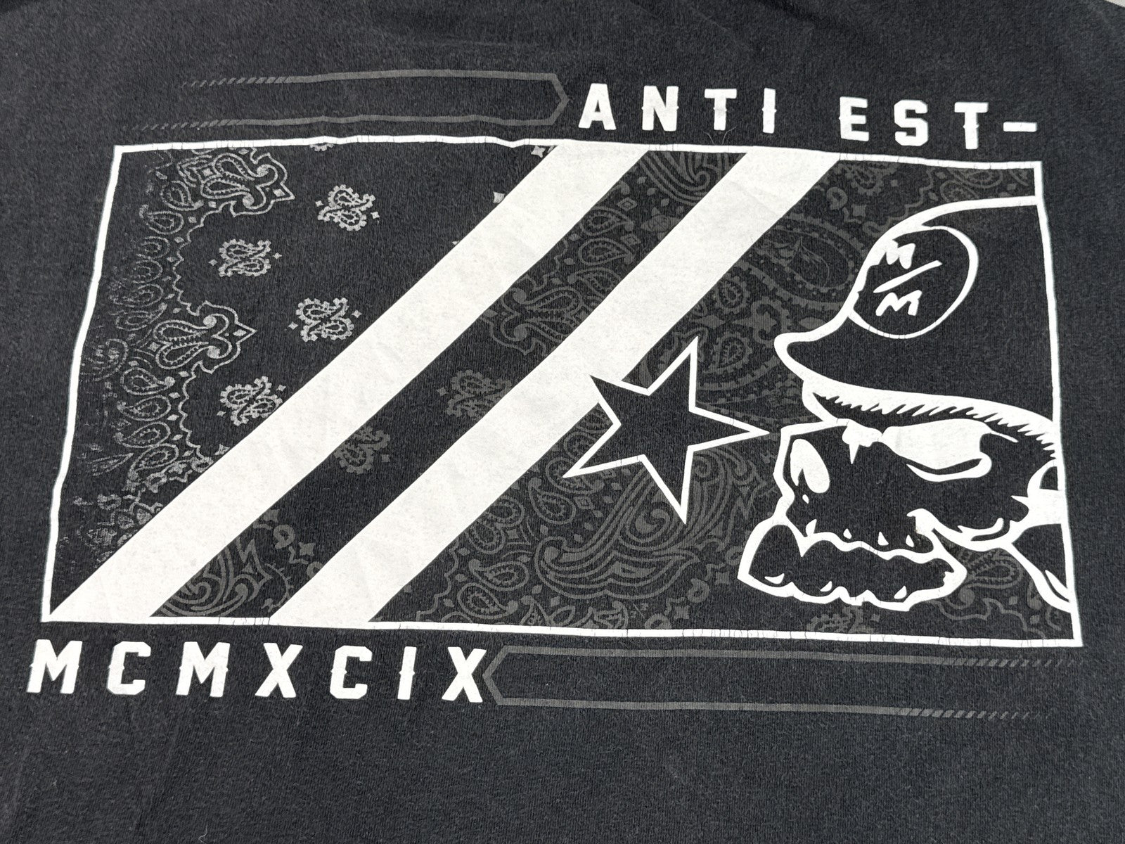 Metal Mulisha Skull Graphic Tee XXL Black 100% Cotton Regular Fit Short Y2K
