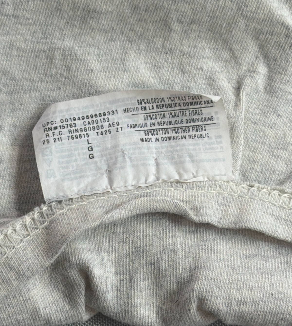 Champion Rev Event Globe Graphic Mens Large Gray Heather Tee Authentic Athletic