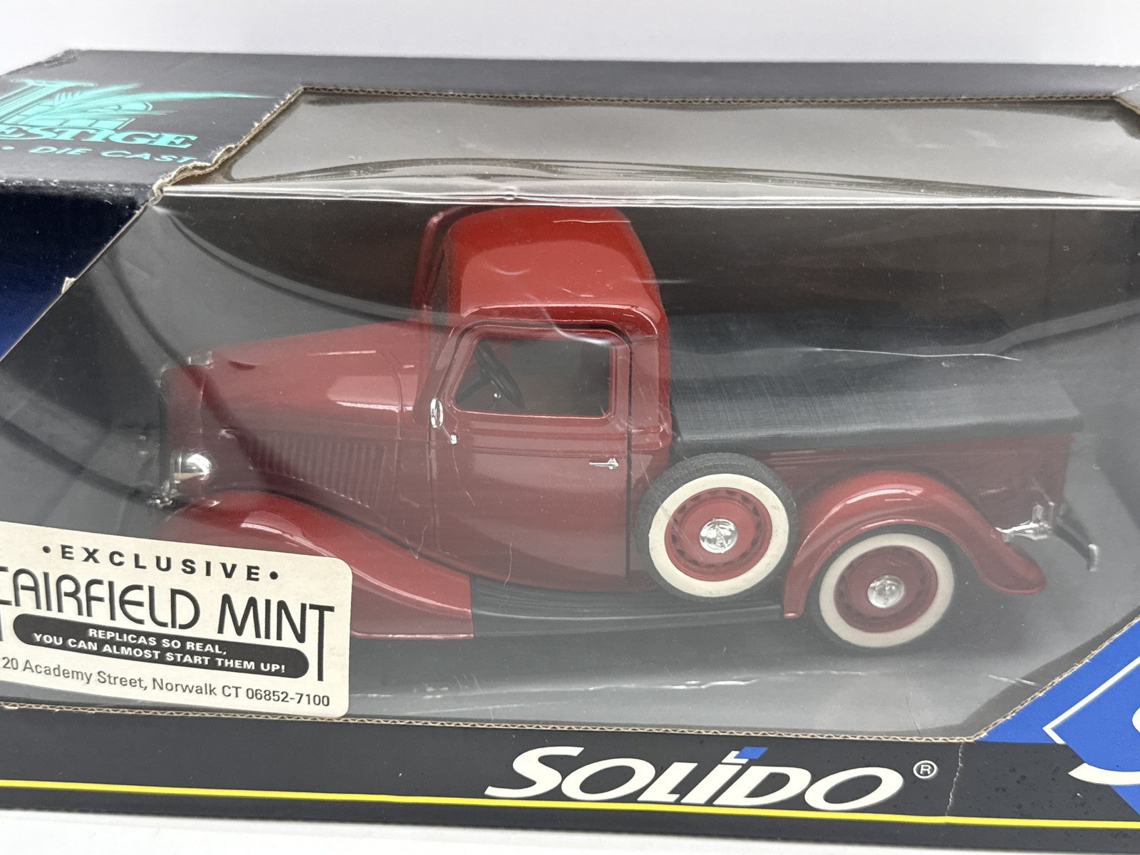 Solido Prestige Diecast Model Car Red Metal Exclusive Detailed France 40th