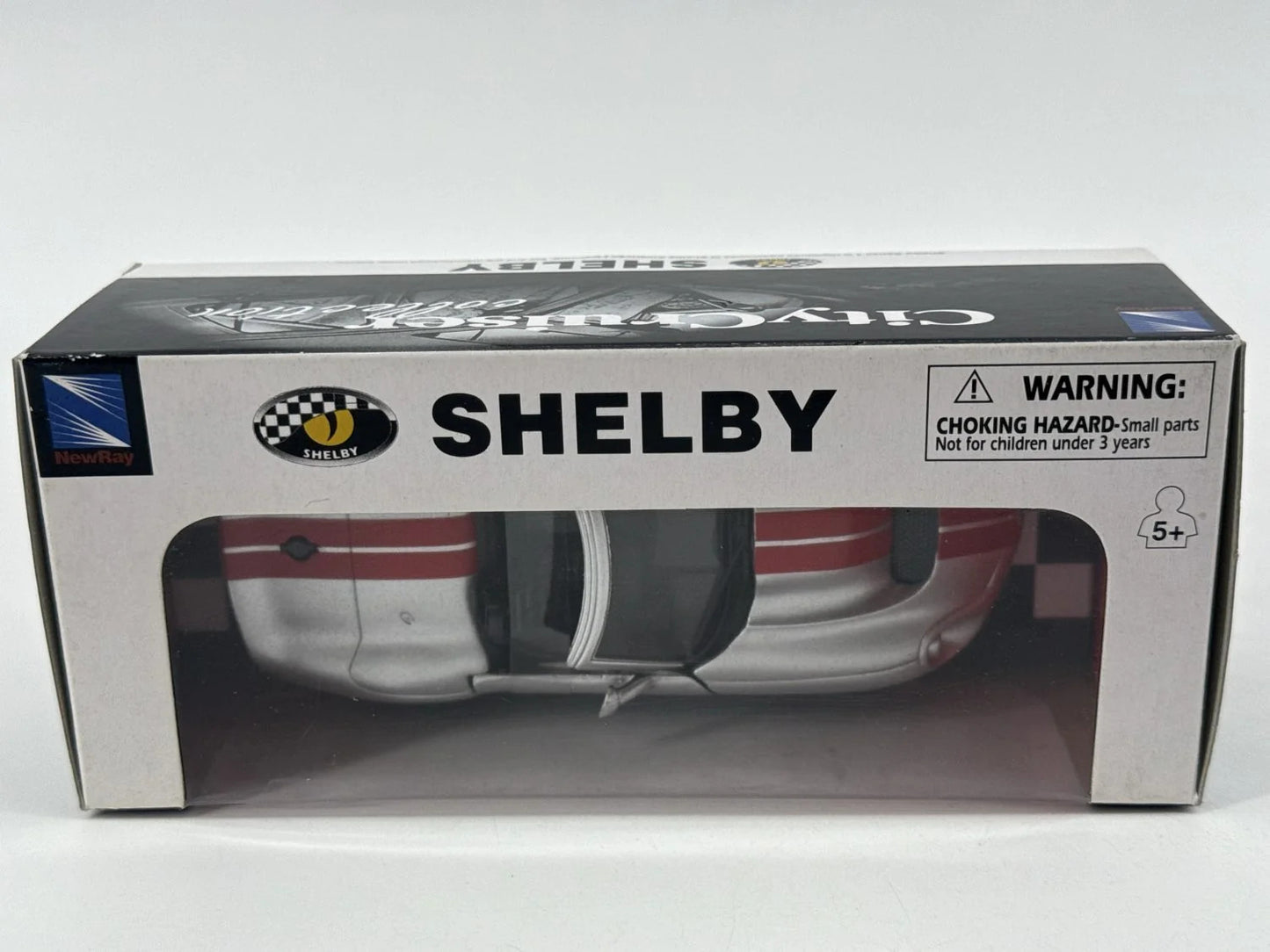 NewRay 2000 Shelby Series 1 Silver 1:32 Diecast Model Car NIB American Muscle