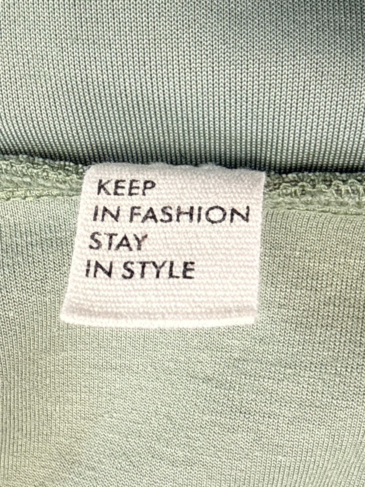 ANRABESS Half Zip Sweatshirt M Mint Green Long Sleeve Relaxed Fit Fleece