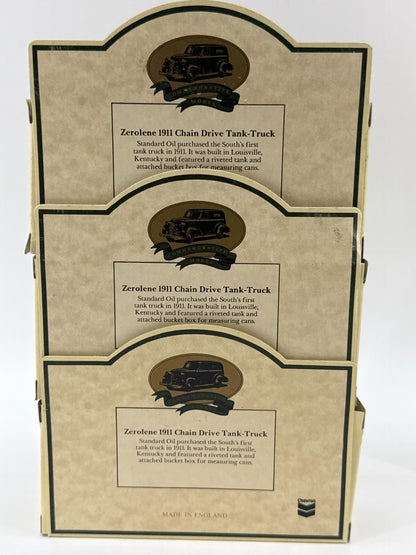 Chevron Tanker Truck Lot Zerolene Standard Oil Diecast England Boxed Set 925