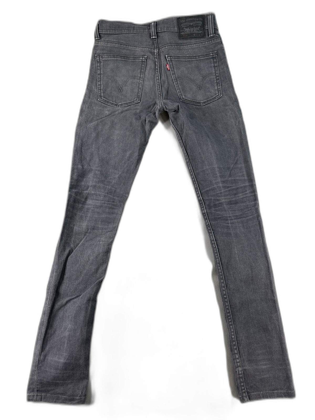 Levi's 510 Straight Leg Jeans 31x32 Gray Stretch Denim Regular Fit pocket Slim