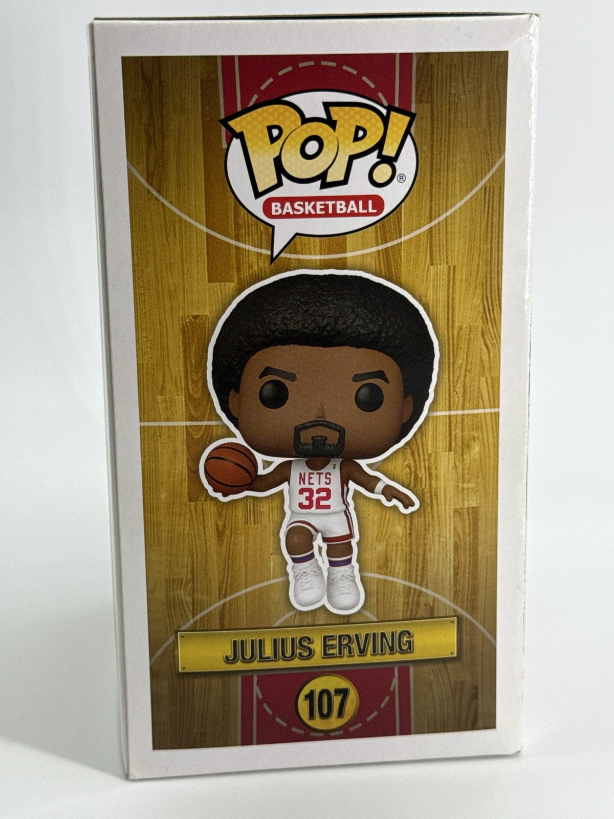 Funko Pop Julius Erving 107 NBA Legends NY Nets Basketball Vinyl Figure Displaye