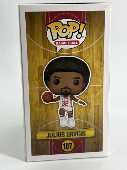 Funko Pop Julius Erving 107 NBA Legends NY Nets Basketball Vinyl Figure Displaye