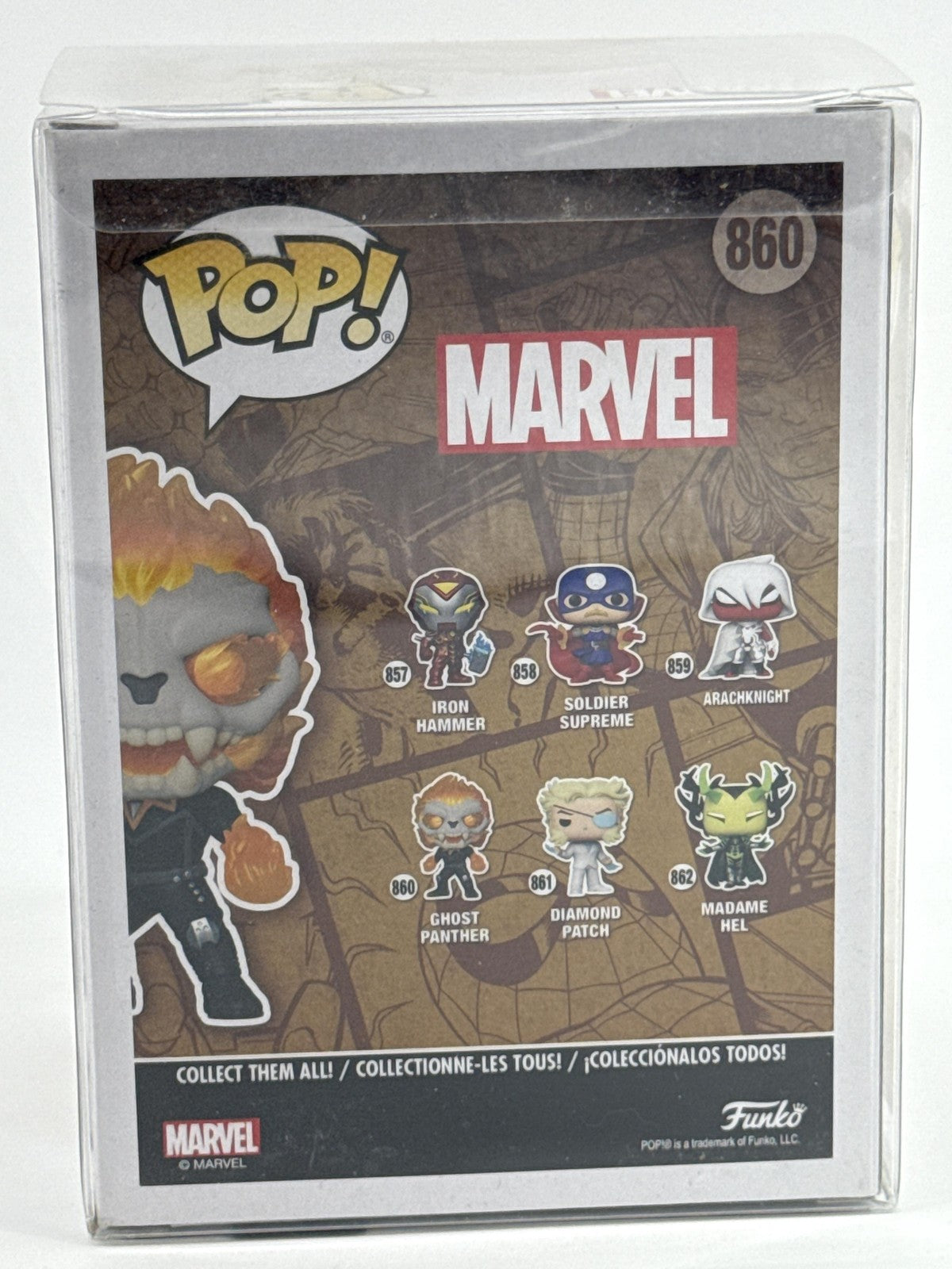 Funko Pop Ghost Panther #860 Vinyl Bobblehead Figure Standard Multicolor Apparel