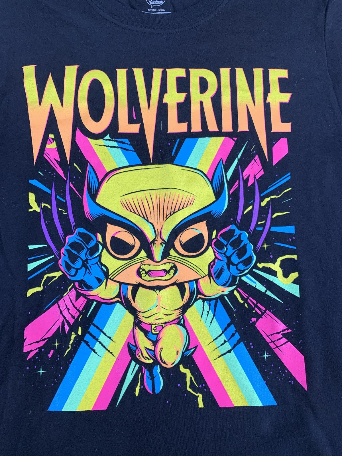Marvel Wolverine Shirt Mens Small Pop Tees Funky Graphic Comic Superhero Tee and