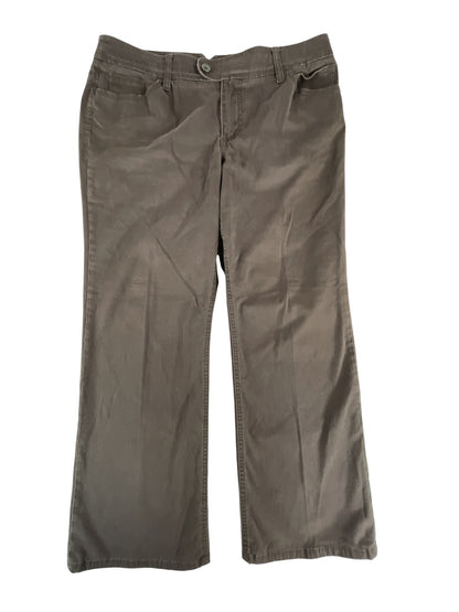 Chicos Platinum Pants Womens 2 Short Straight Leg Embellished Pockets Stretch 98