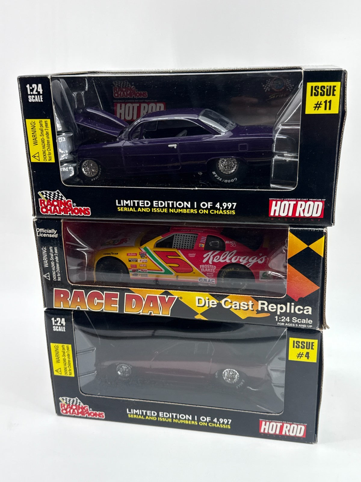 Racing Champions Hot Rod 1:24 Diecast Lot Kelloggs #5 + 2 Limited Edition Cars