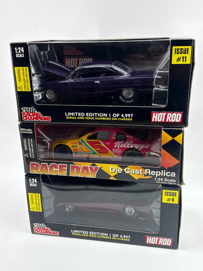 Racing Champions Hot Rod 1:24 Diecast Lot Kelloggs #5 + 2 Limited Edition Cars