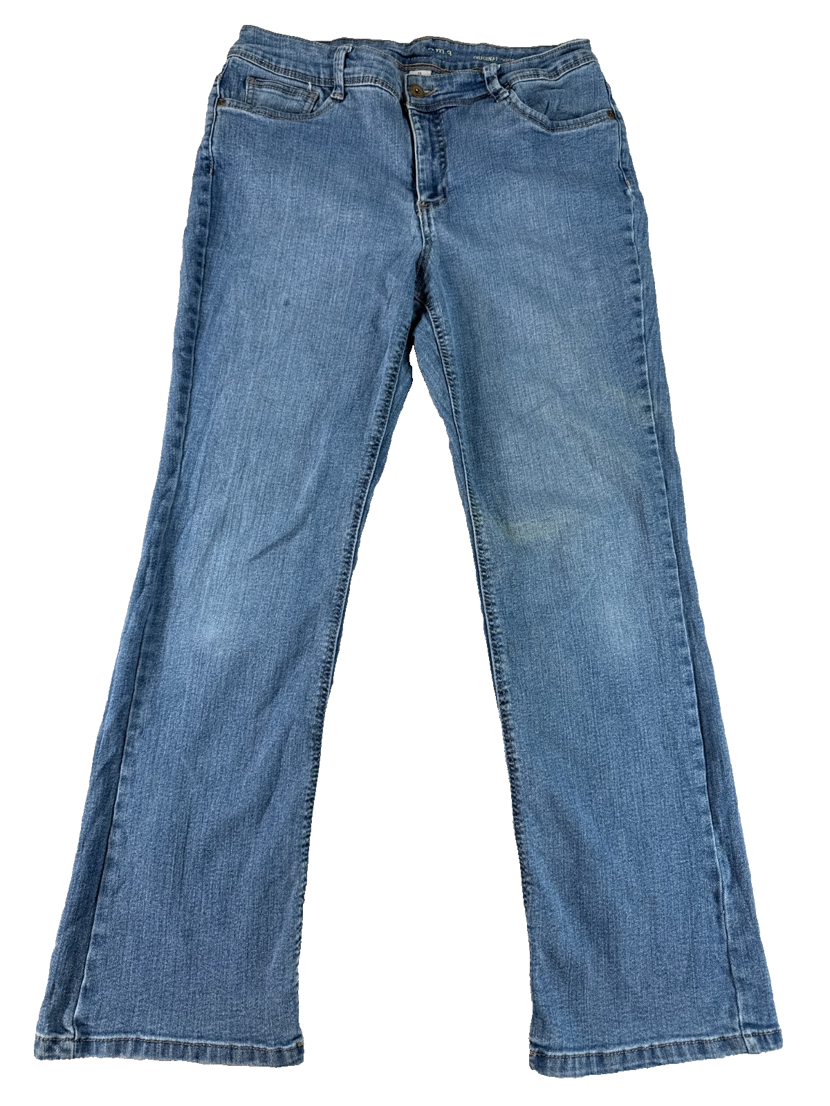 Mudd Bootcut Jeans Womens 12 Short Blue Stretch Denim Mid Rise Flap Pocket