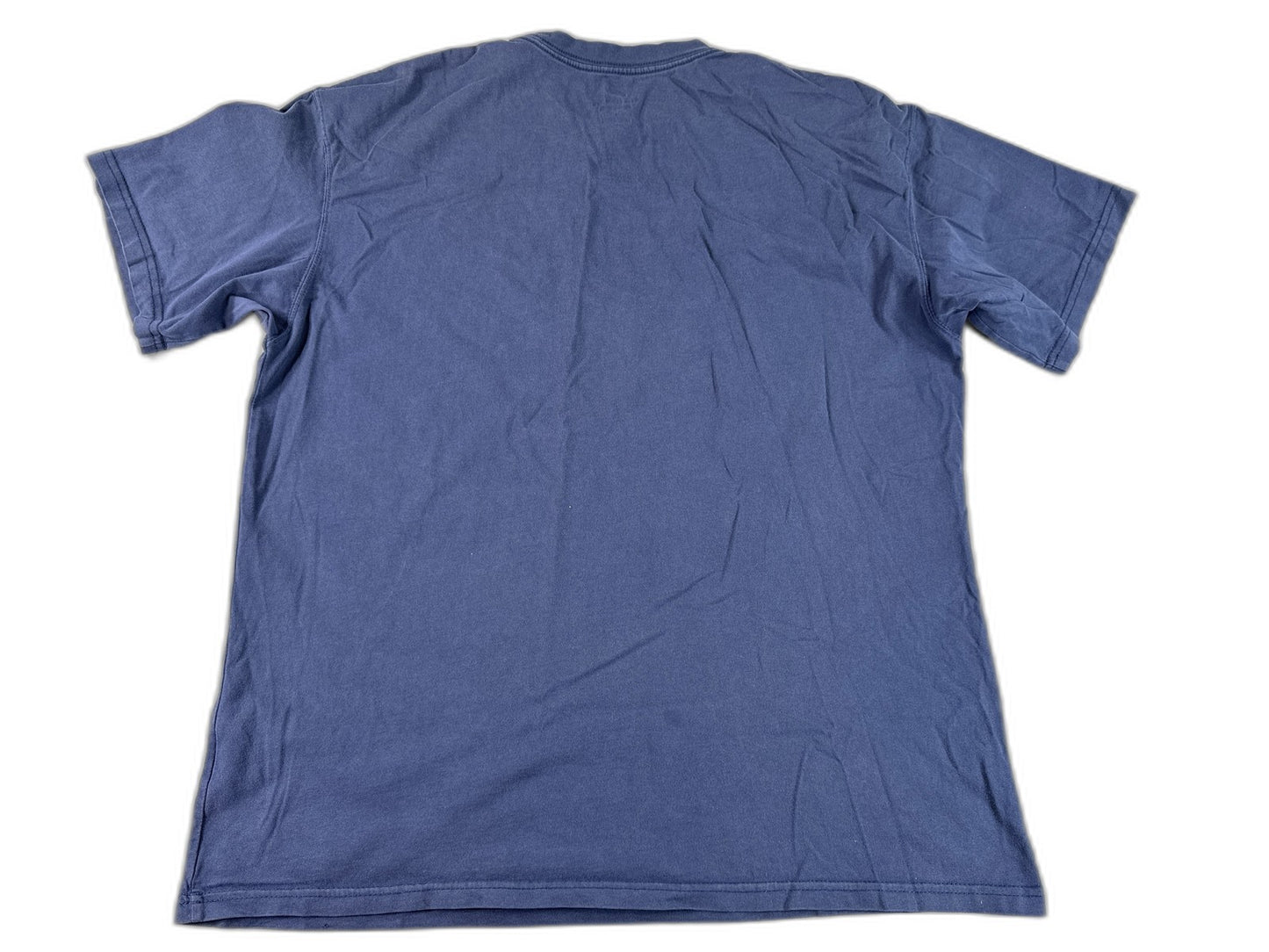 Nike Graphic Tee Navy Cotton Crewneck Short Sleeve Regular Fit L Shirt