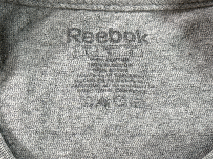 Detroit Red Wings Mens L Reebok Gray Long Sleeve Shirt NHL 1926 Winged Wheel Tee