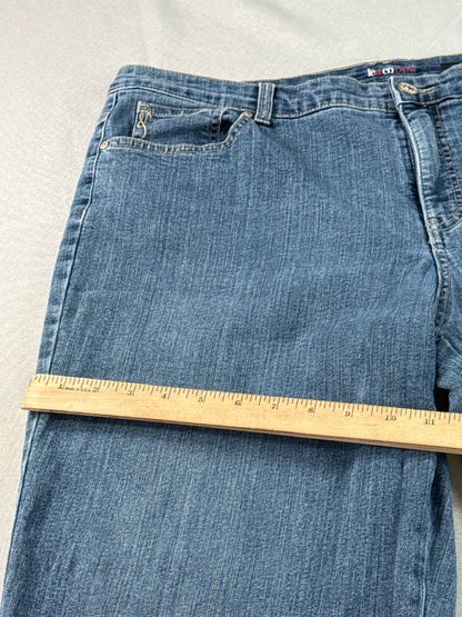 Style & Co Denim Capri Jeans Womens 18 Blue Stretch Mid Rise Cropped Pants