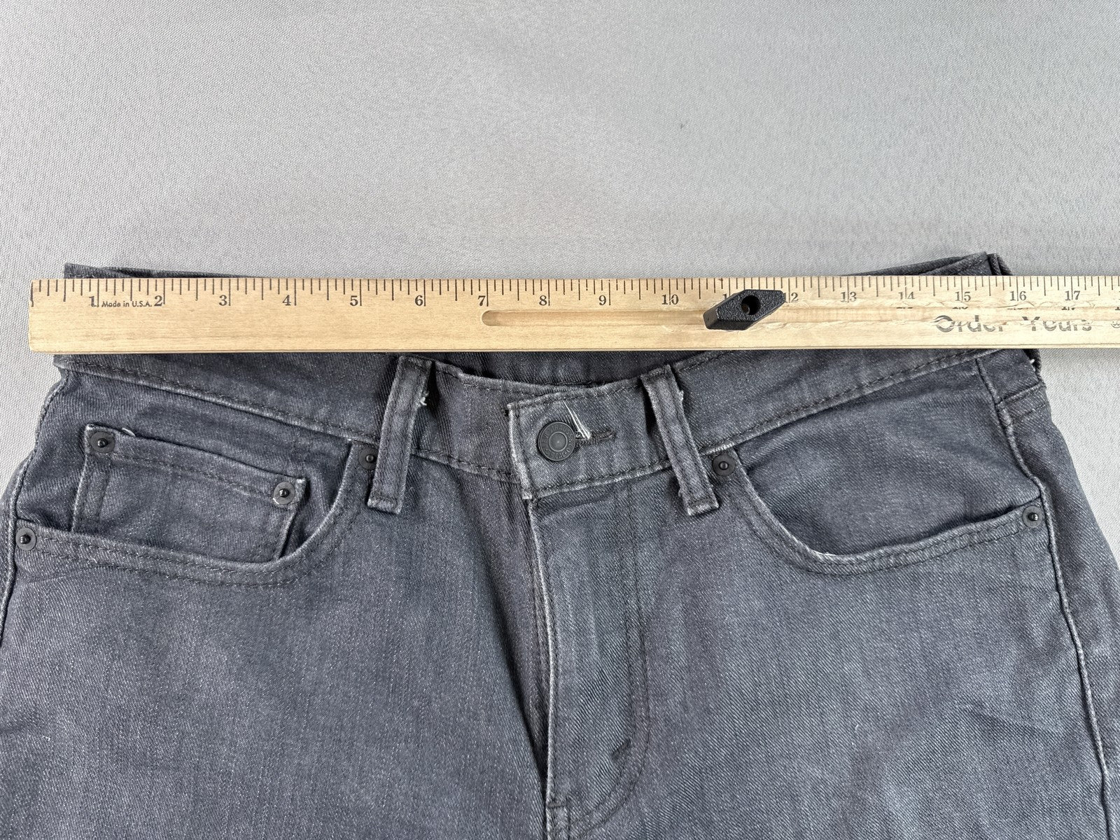 Levi's 511 Straight Leg Jeans 33 x 30 33x30 Gray Cotton Fit Denim Pants Made in