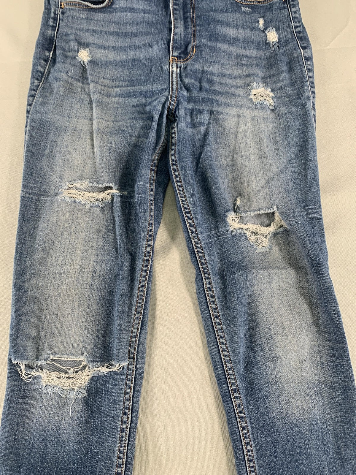 Hollister Jeans Womens 27 Ultra High Rise Distressed Skinny Denim Stretch Classi