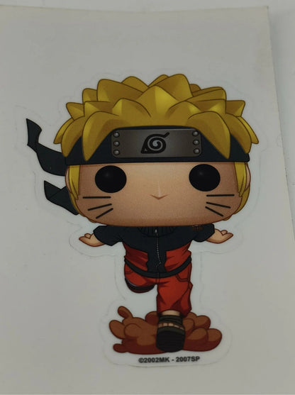 Naruto Uzumaki Chibi Funko Pop Style Sticker Decal Anime Manga Art HTF Apparel