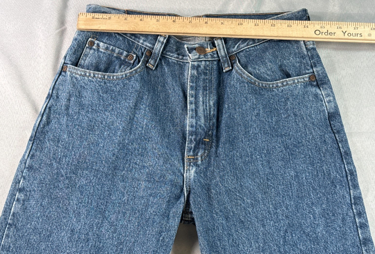 Wrangler Jeans Mens 29x30 Blue Regular Straight Leg Denim Medium Wash 100 Cotton