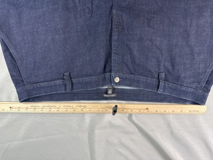 EILEEN FISHER Denim Shorts USA 3X CAN Dark Blue Regular Fit Pocketed Zipper Jean
