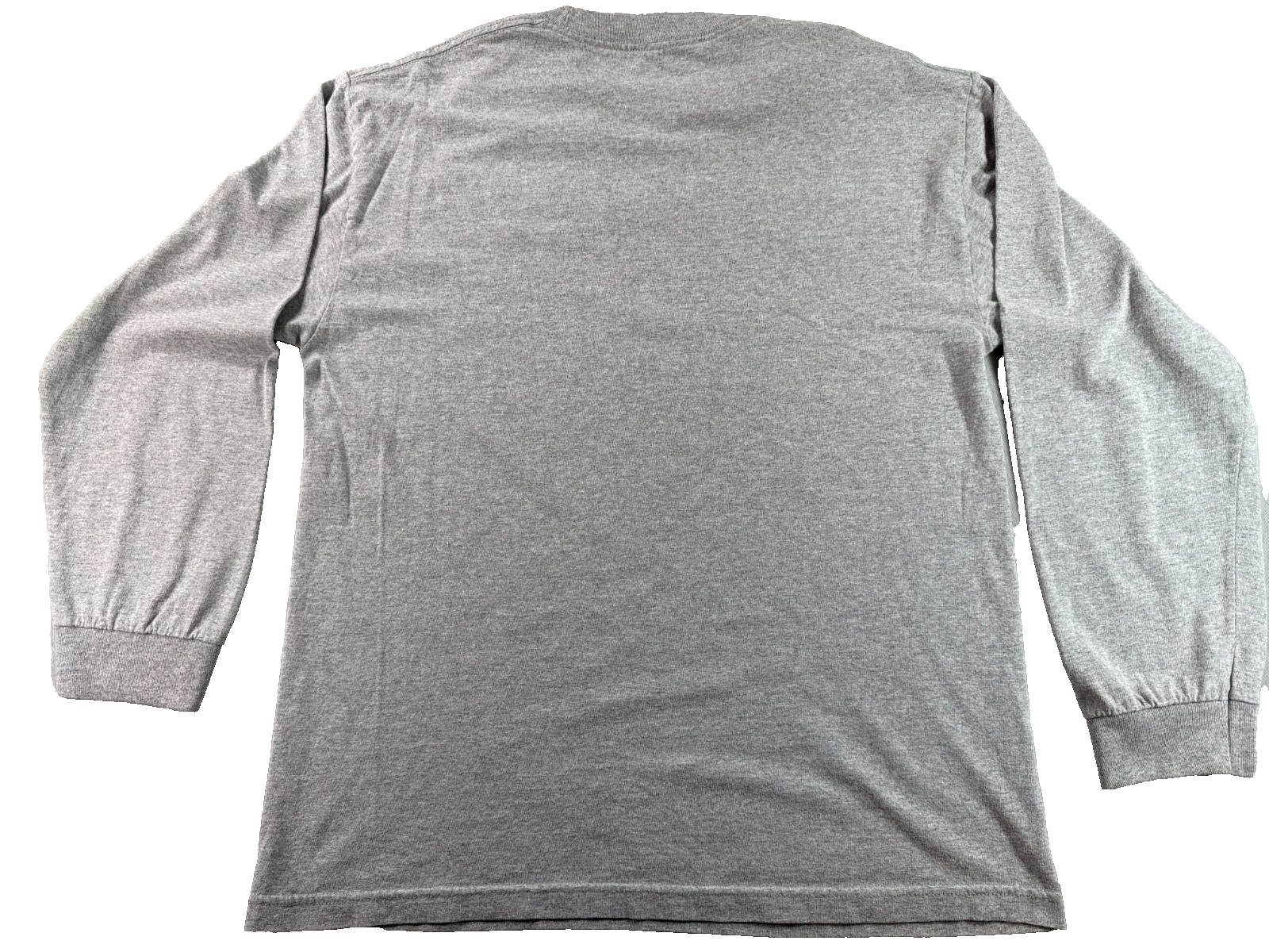 Detroit Red Wings Mens L Reebok Gray Long Sleeve Shirt NHL 1926 Winged Wheel Tee