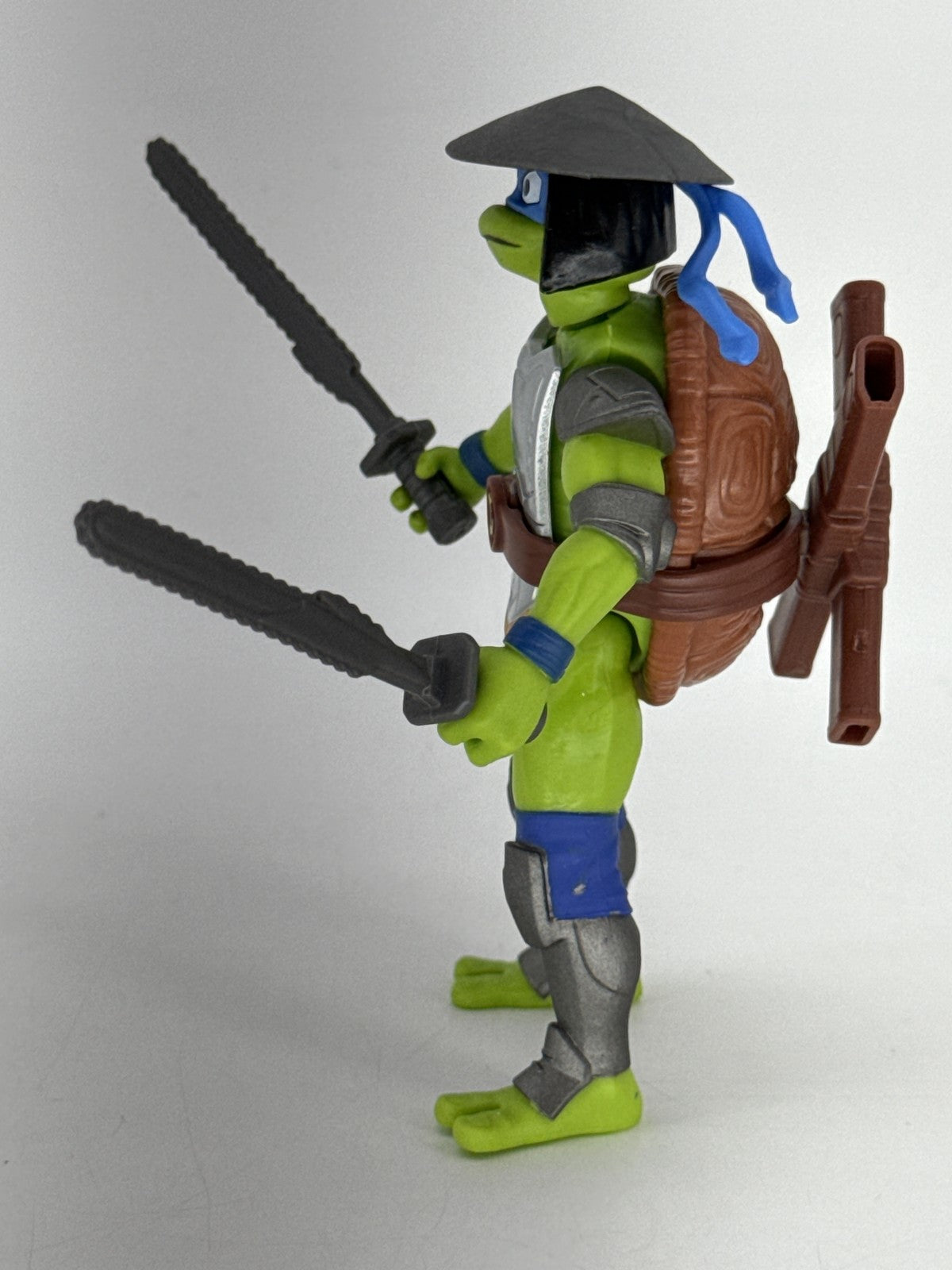 Playmates Leonardo Samurai Action Figure Inch Green Plastic TMNT Sewer Toy
