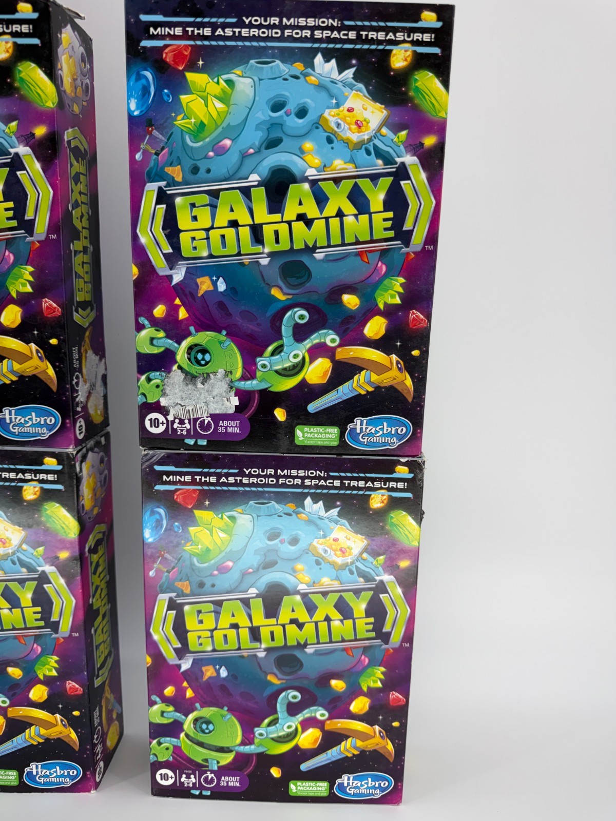 Galaxy Goldmine Board Game Lot 4 Hasbro Mining Strategy Game Ages 10+ New NWT