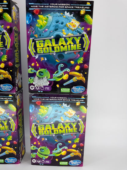 Galaxy Goldmine Board Game Lot 4 Hasbro Mining Strategy Game Ages 10+ New NWT