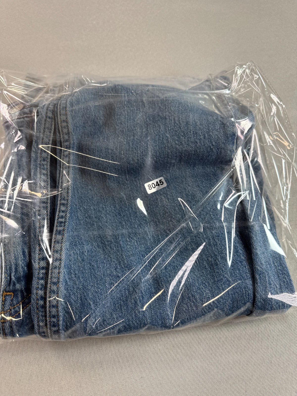 Levis 505 Jeans Mens 38x32 Blue Regular Fit Straight Leg Denim Pants Light