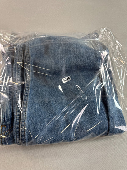 Levis 505 Jeans Mens 38x32 Blue Regular Fit Straight Leg Denim Pants Light
