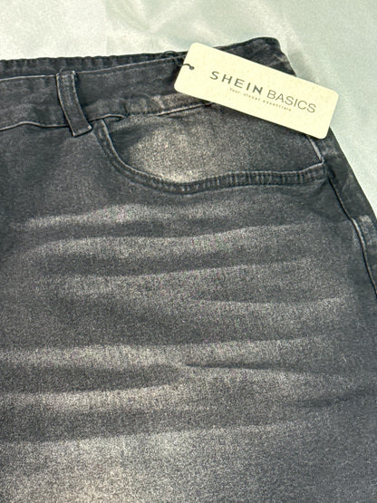 Shein Curve Black Wash Skinny Jeans Womens 4XL Stretch High Rise Denim Pants