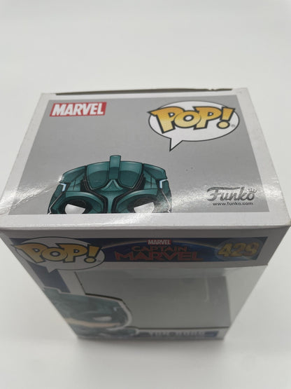 Funko Pop Marvel Captain Marvel Yon-Rogg #429 Vinyl Bobblehead Green Standard