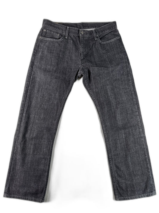 Levi's Straight Leg Jeans W 36 L 30 Black Denim Unisex Made in Mexico Vintage