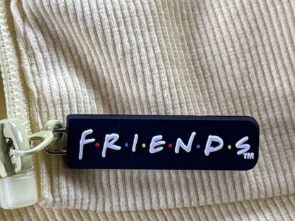 Friends TV Show Yellow Bomber Jacket Large Polyester Outerwear