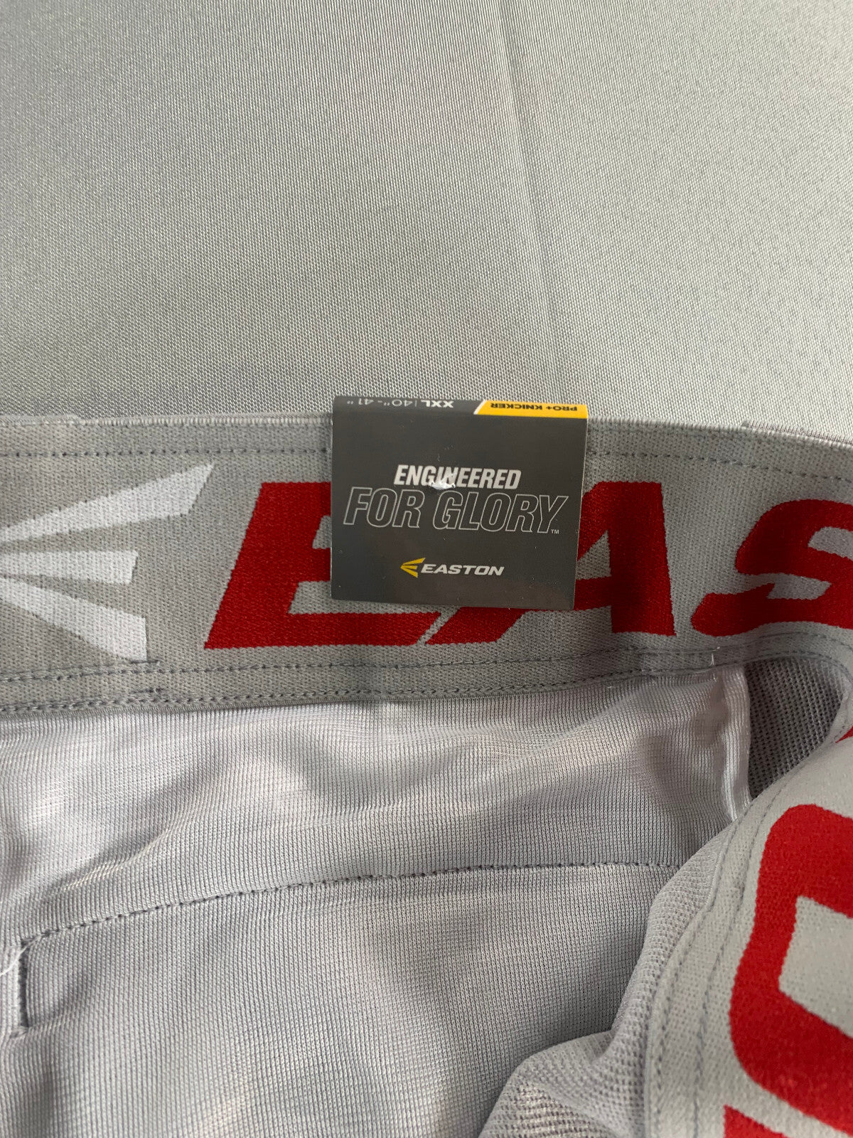 Easton Pro+ Knicker Baseball Pants XXL Gray Red Piped A167105GYRDXL NWT Adult
