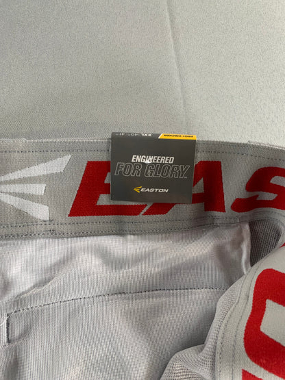 Easton Pro+ Knicker Baseball Pants XXL Gray Red Piped A167105GYRDXL NWT Adult