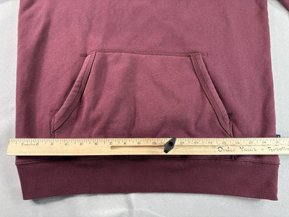 Vans Pullover Hoodie Medium Burgundy Long Sleeve Streetwear Unisex Fleece