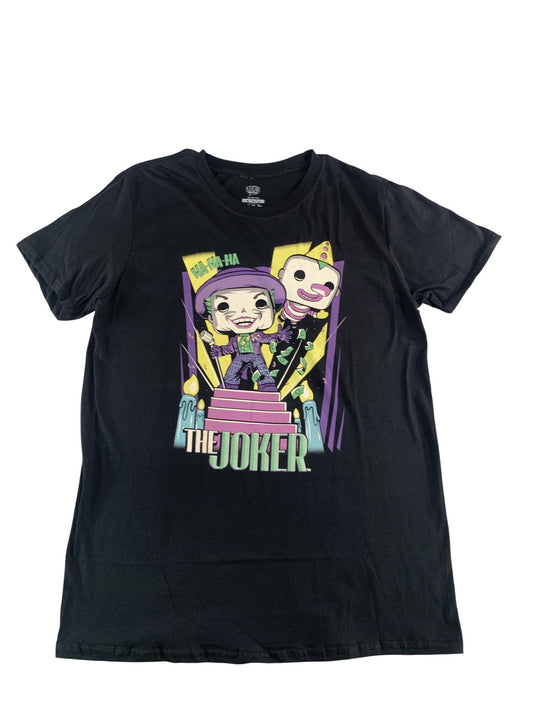 Funko Pop! Tees The Joker Shirt Mens Medium Black DC Comics Batman Graphic Tee