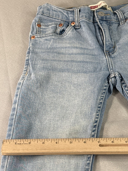 Levi's Straight Leg Jeans 12 REG Womens Light Blue Cotton Elastane Mid Rise