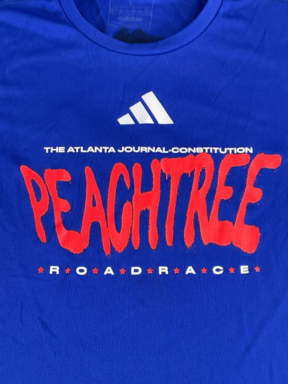 Adidas Peachtree Road Race 2023 Blue ATL Shirt L Aeroready Atlanta Event Tee