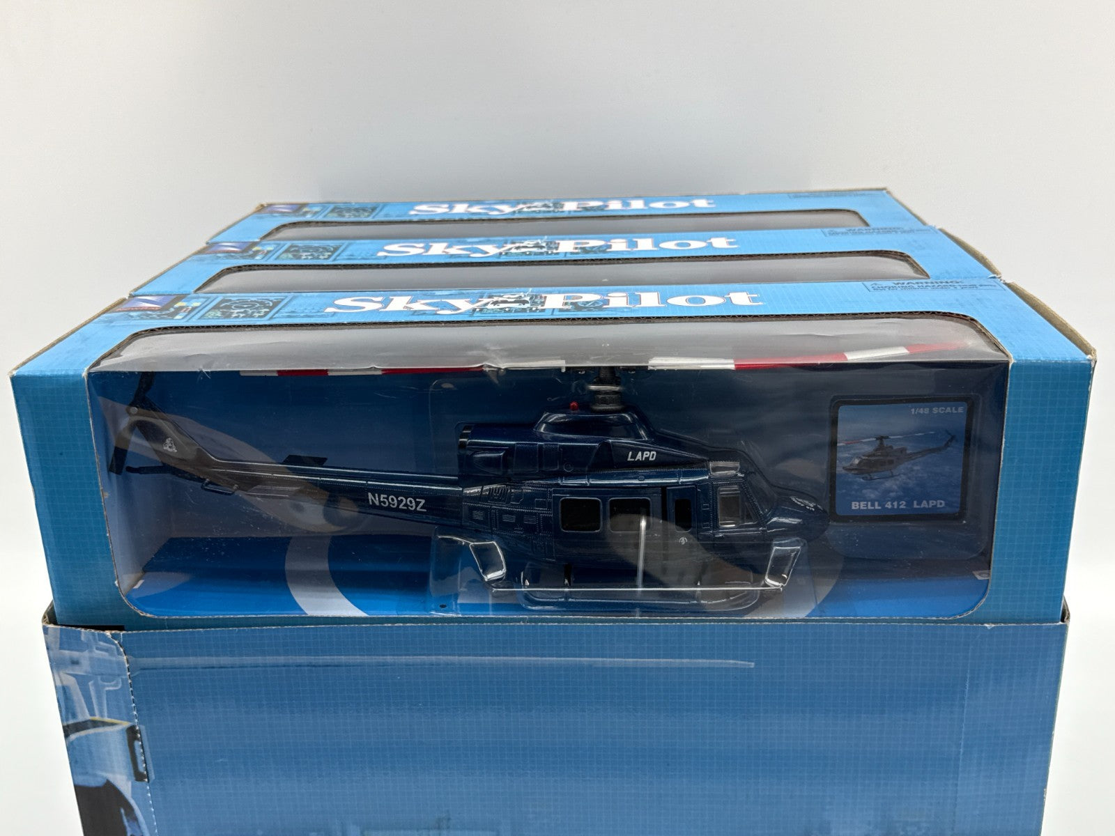NewRay Sky Pilot 1:48 Bell 412 LAPD Police Helicopter Diecast Model N5929Z 148