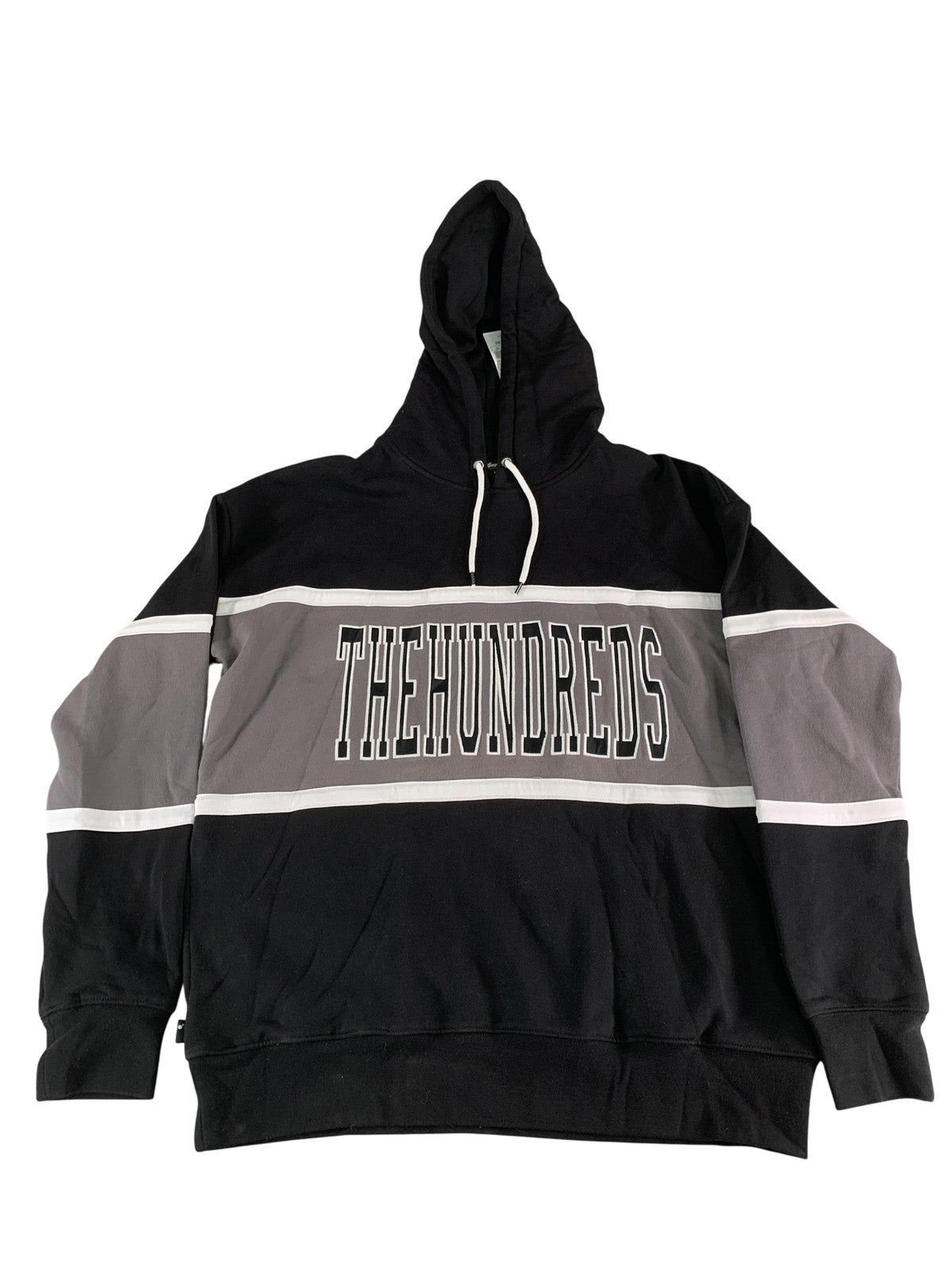 The Hundreds Hoodie Mens Medium Black Gray Rebel Hood Zumiez Streetwear on