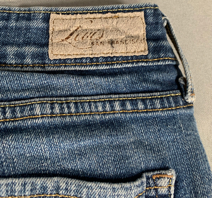 Levi’s Bold Curve Skinny Jeans Women 10 30x27 Curvy Fit Light Wash Distressed