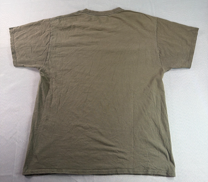 Sasquatch Bigfoot Graphic T Shirt Mens L Green Funny Sombrero Pedobaer Thud Tee