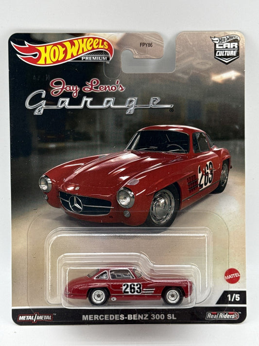 Hot Mercedes Benz Wheels Jay Leno's Garage 300 SL Diecast Car 1:64