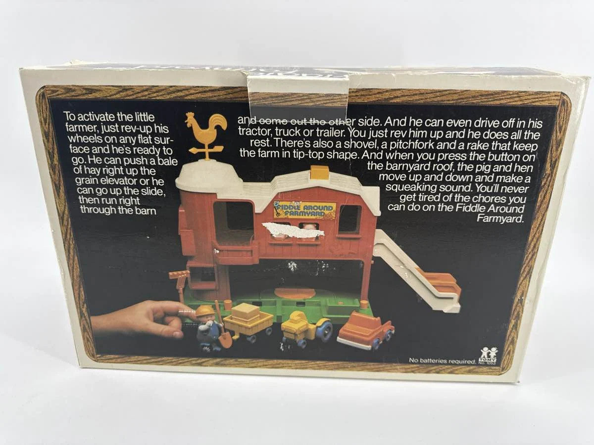 Tomy Fiddle Around Farmyard Barn 1053 1981 Vintage Playset Parts Repair Lot