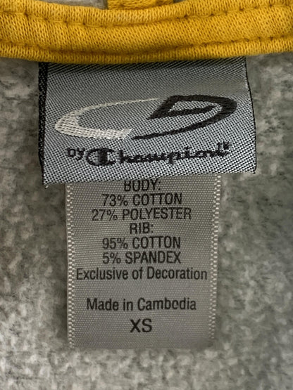 C9 By Champion Hoodie Womens XS Gray Striped Full Zip Knit Sweatshirt Casual