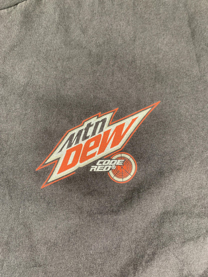 Hollister Mountain Dew Code Red Shirt Mens Medium Black Graphic Tee Boxy Fit on